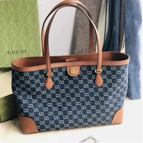 gucci ophidia denim tote